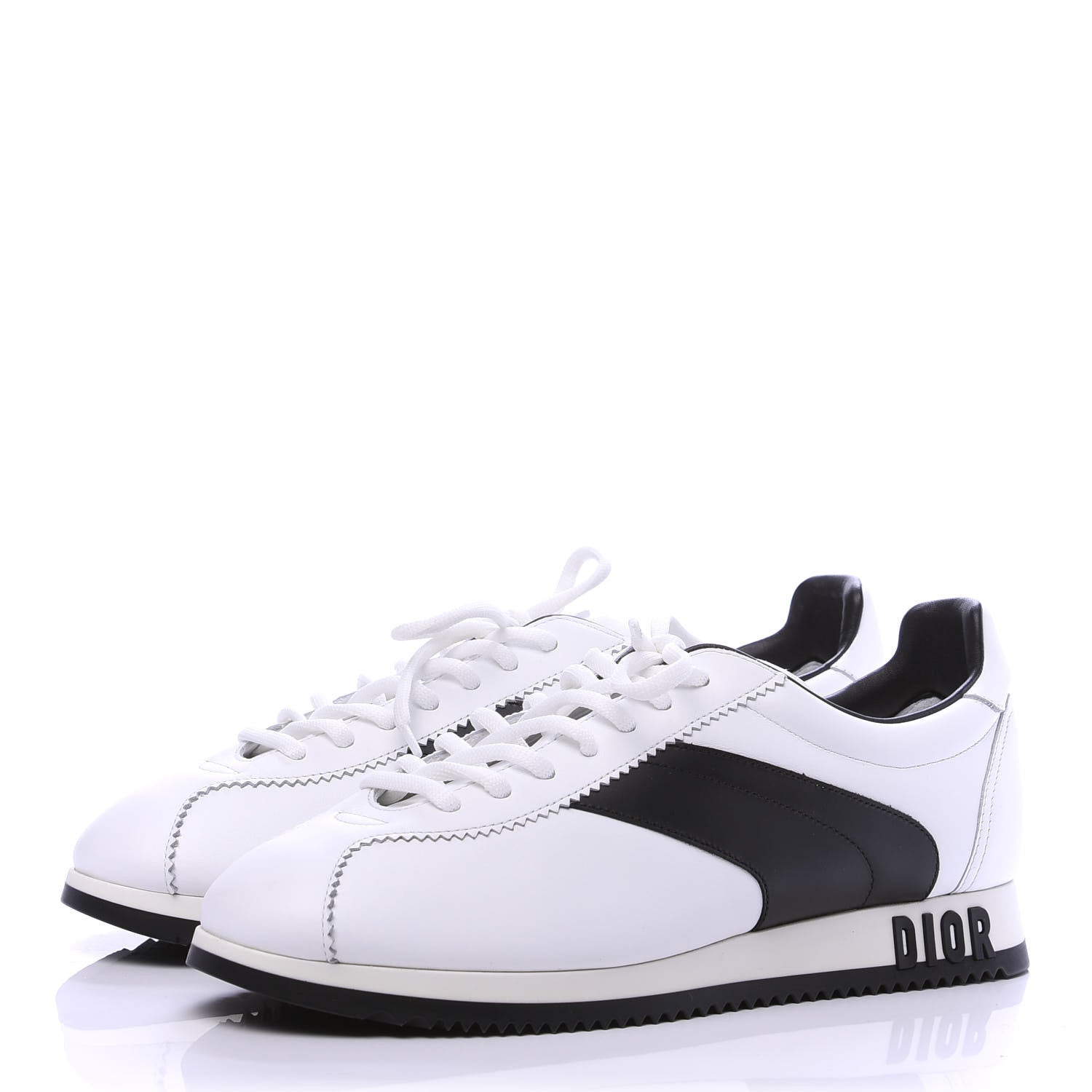Christian Dior Calfskin Mix Diorun Sneakers 39 Optic White 3 of 10