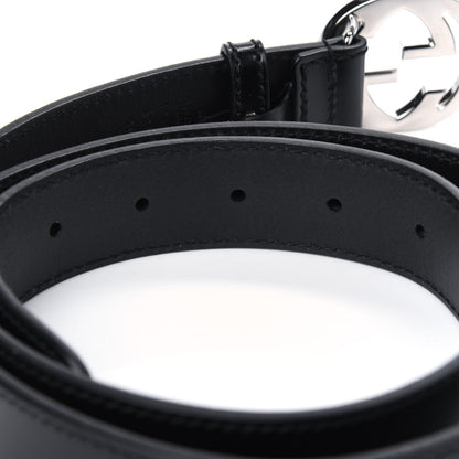 Gucci Calfskin Interlocking G Belt 95 38 Black 4 of 4