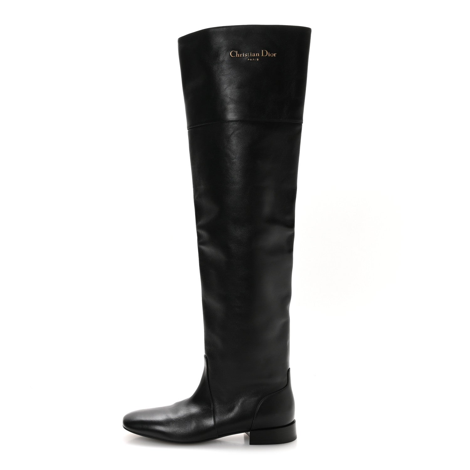 Christian Dior Calfskin D-Town Boots 37.5 Black 1 of 8