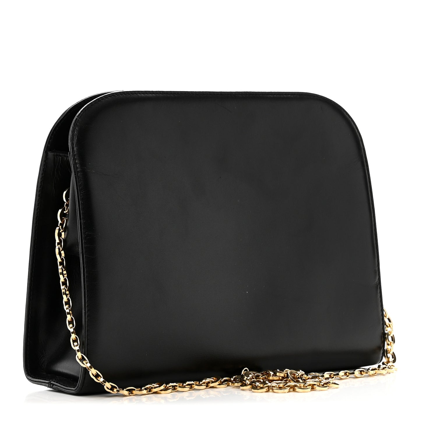 Calfskin Diana Chain Shoulder Bag Black