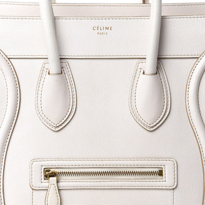 Celine Goatskin Mini Luggage White 20 of 20