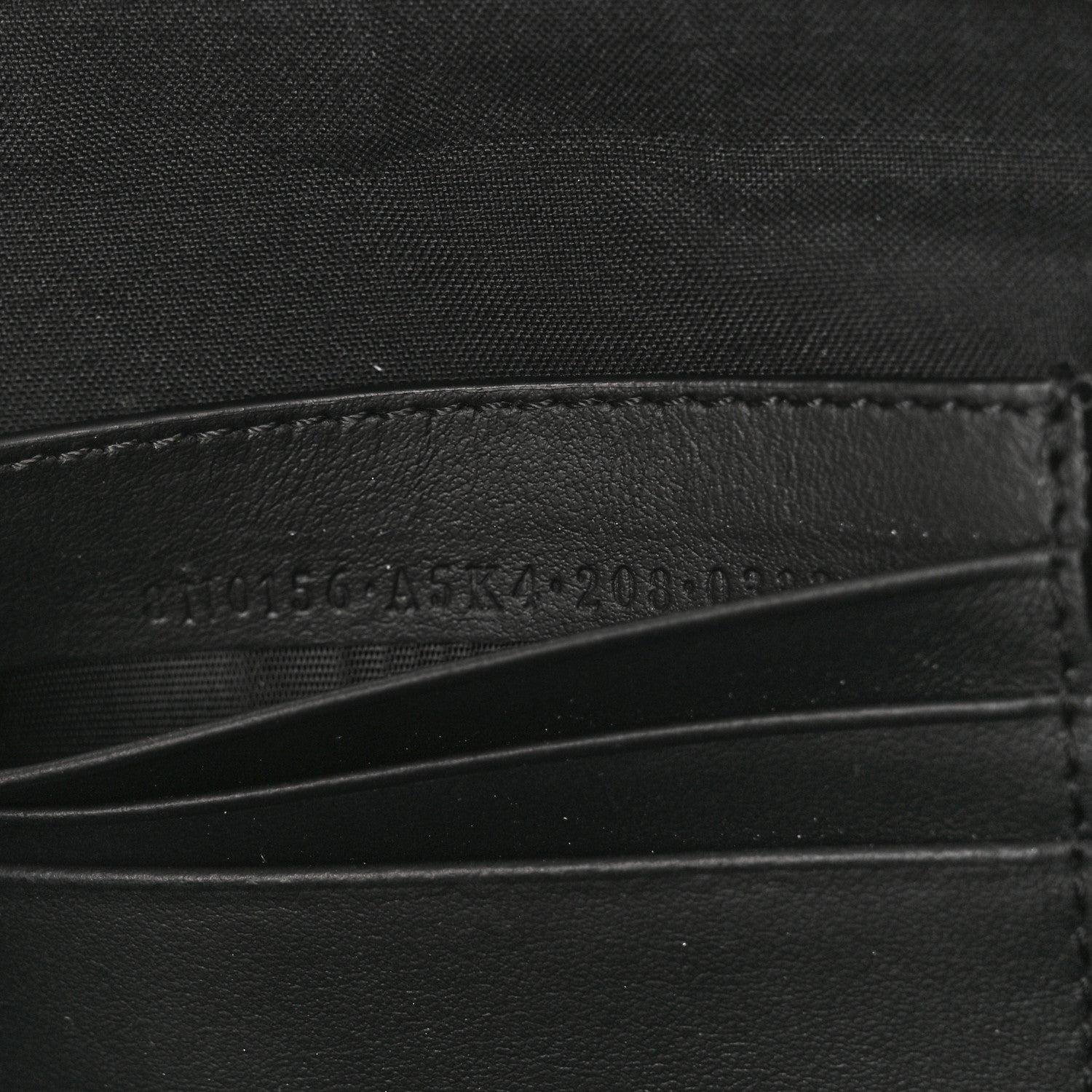 Fendi Glazed Fabric Vitello Century FF 1974 Stamp Patch Large Flat Pouch Mogano Panna Black 7 of 8