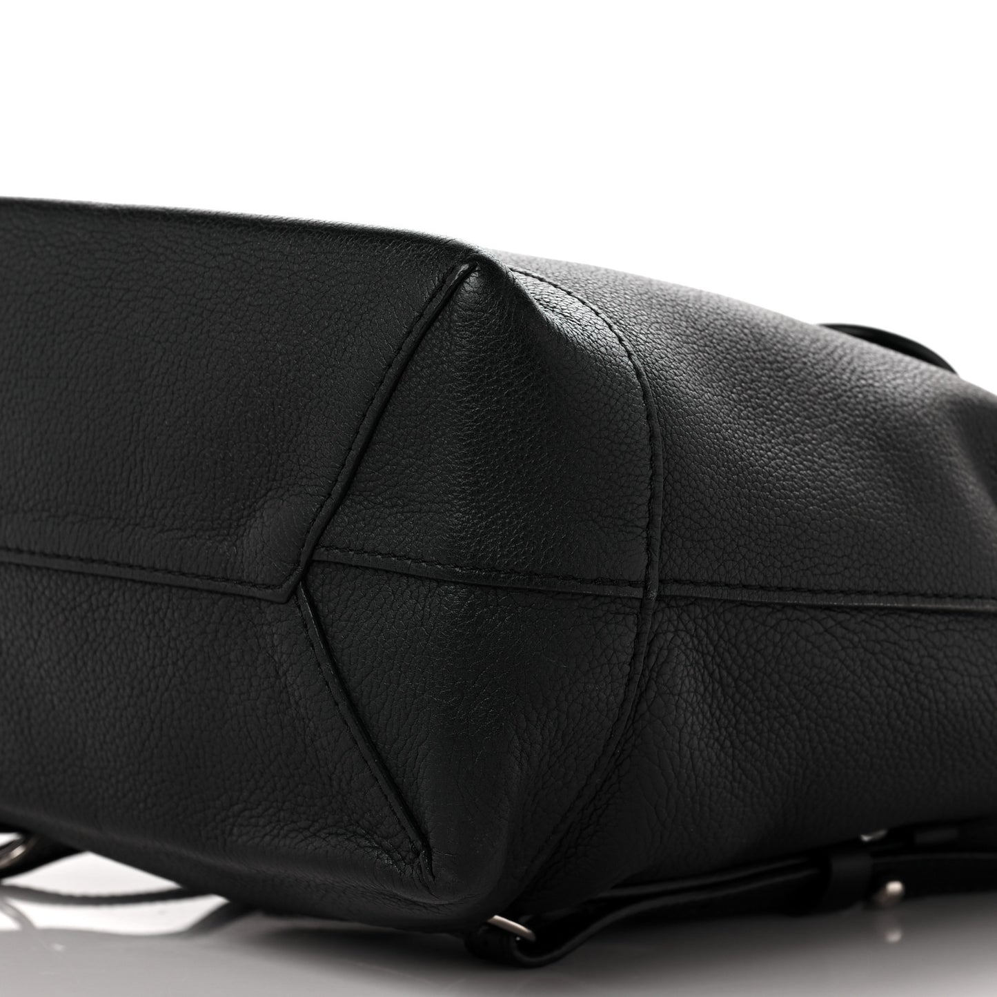 Calfskin Lockme Backpack Black