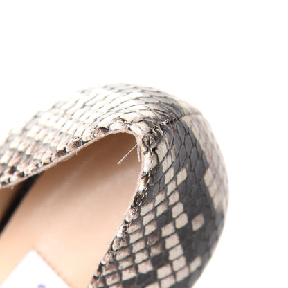 Jimmy Choo Calfskin Snake Print Pointy Toe Romy 85 Pumps 36 Natural 2 of 8
