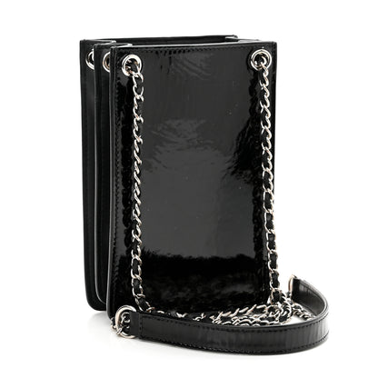 Chanel Patent CC Phone Holder Crossbody Black 3 of 11