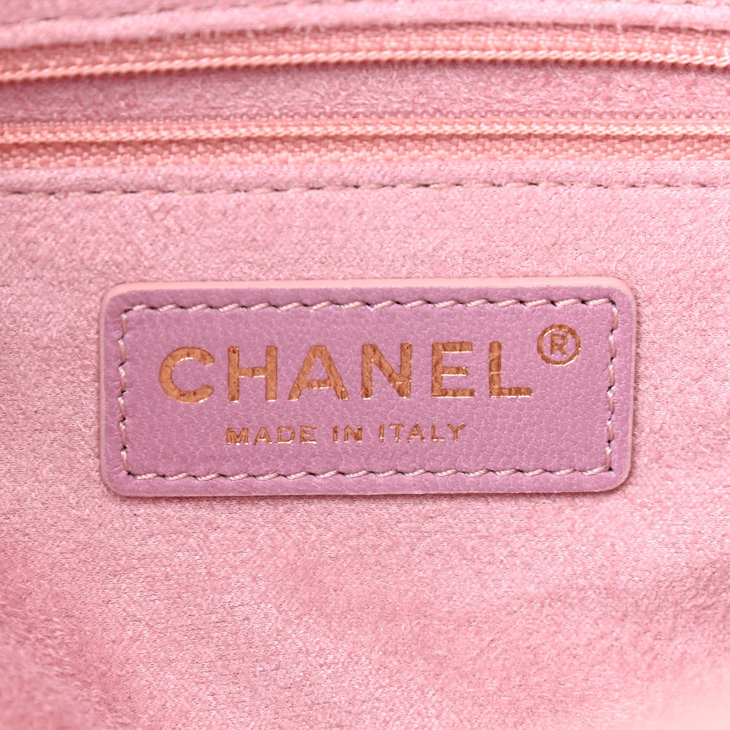 Chanel Caviar Deauville Drawstring Bucket Bag Light Pink 5 of 8