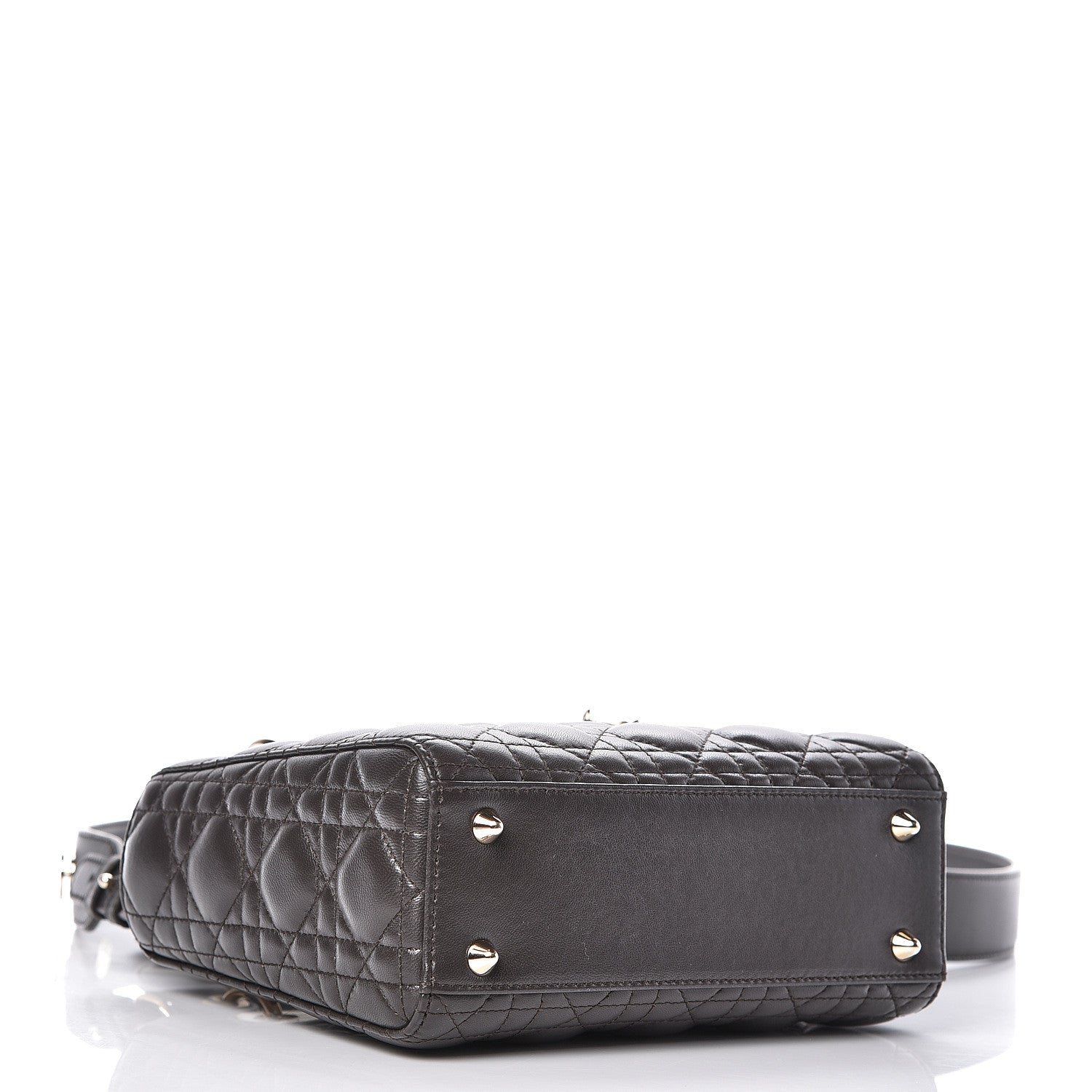 Christian Dior Lambskin Cannage Small My Lady Dior Dark Grey 4 of 8
