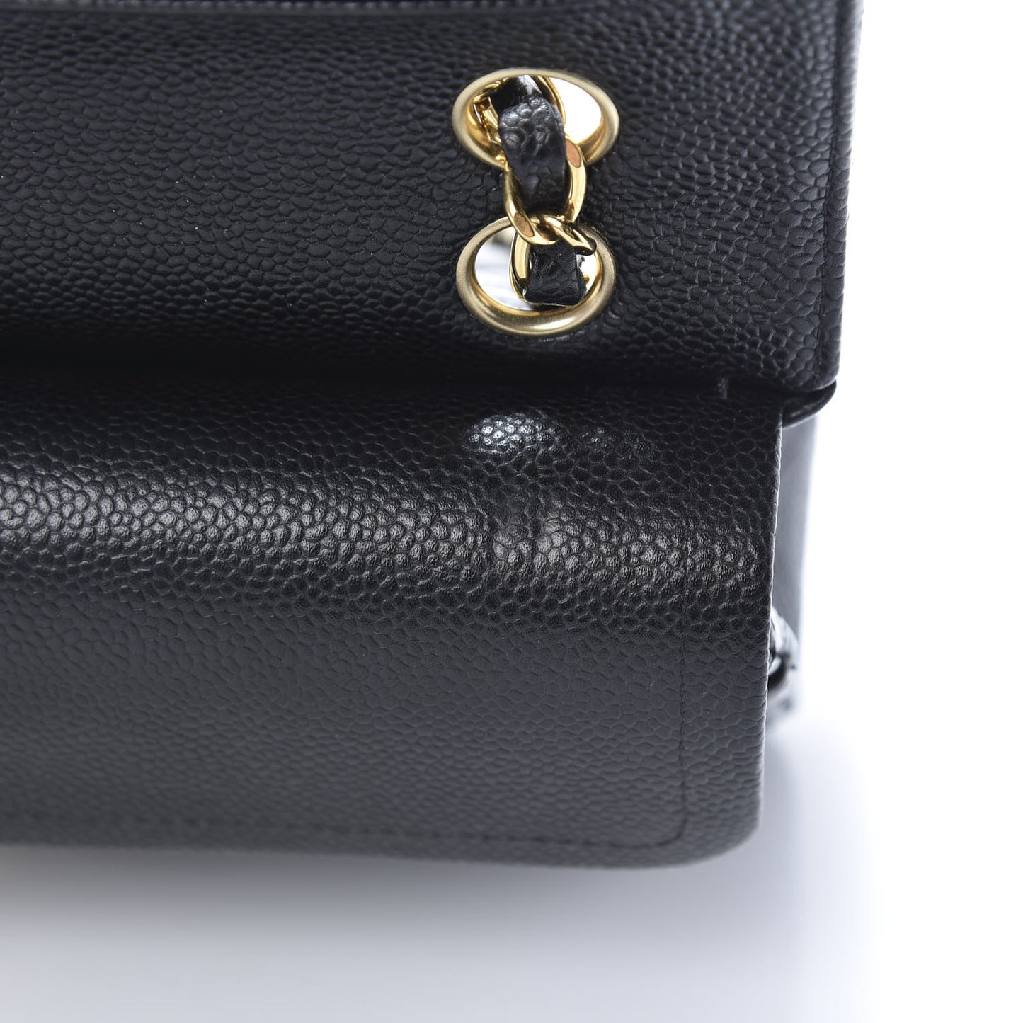 Caviar Quilted Small Double Flap Black