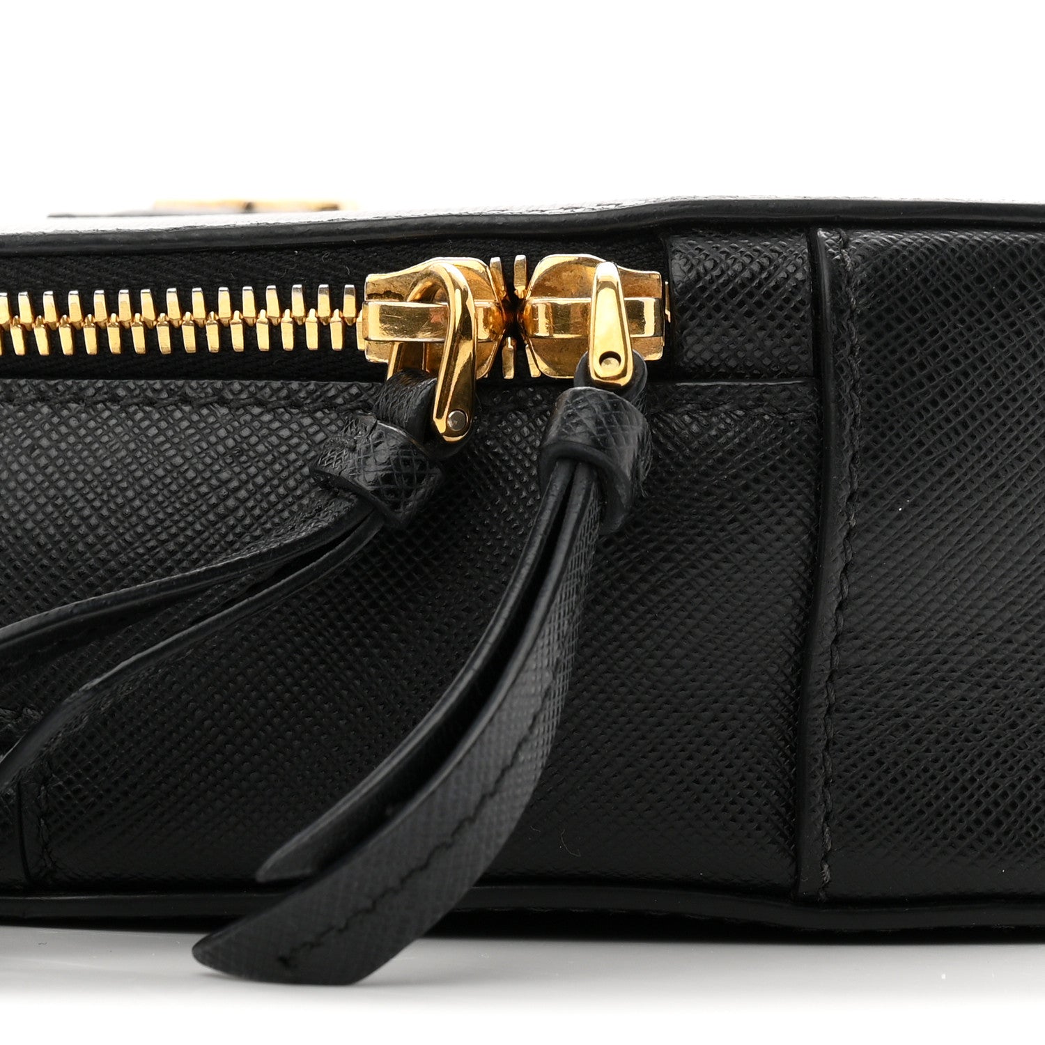 Prada Saffiano Lux Odette Heart Crossbody Black 8 of 9