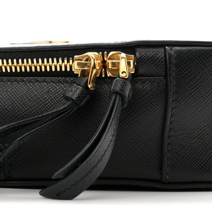 Prada Saffiano Lux Odette Heart Crossbody Black 8 of 9