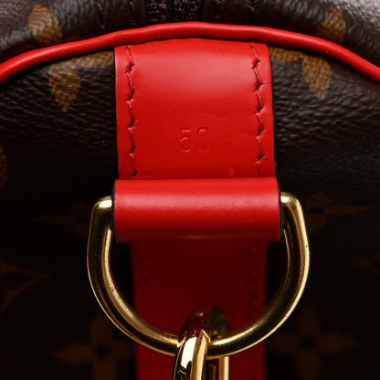 Louis Vuitton Calfskin Monogram Keepall Bandouliere 50 Coquelicot 8 of 10