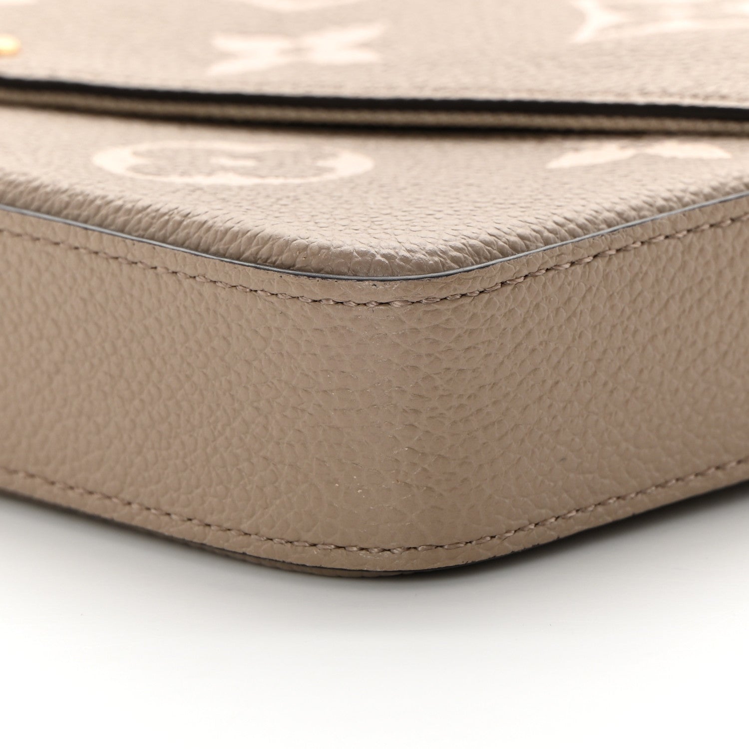 Louis Vuitton Empreinte Monogram Giant Felicie Pochette Tourterelle Creme 12 of 14