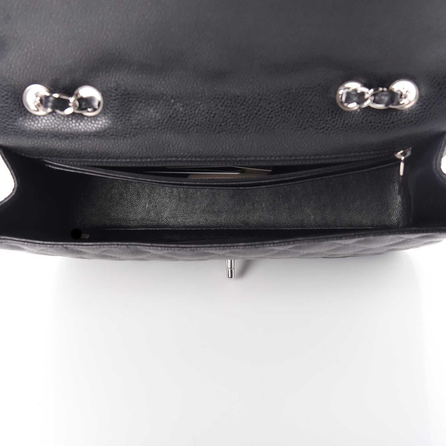 Chanel Caviar Quilted Jumbo Single Flap Black 5 of 13