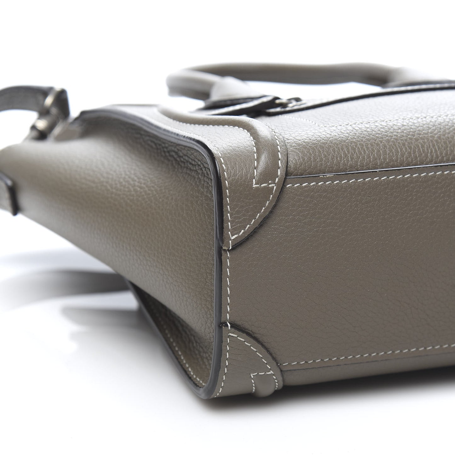 Drummed Calfskin Nano Luggage Souris
