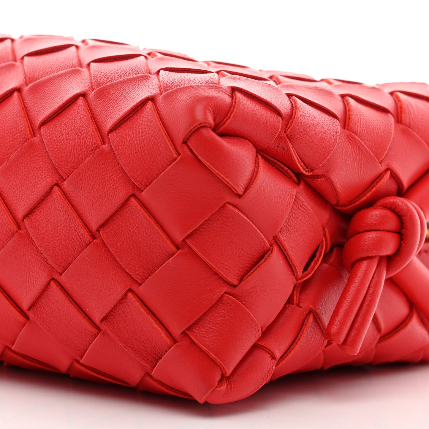 Nappa Intrecciato Mini Loop Camera Bag Apple Candy