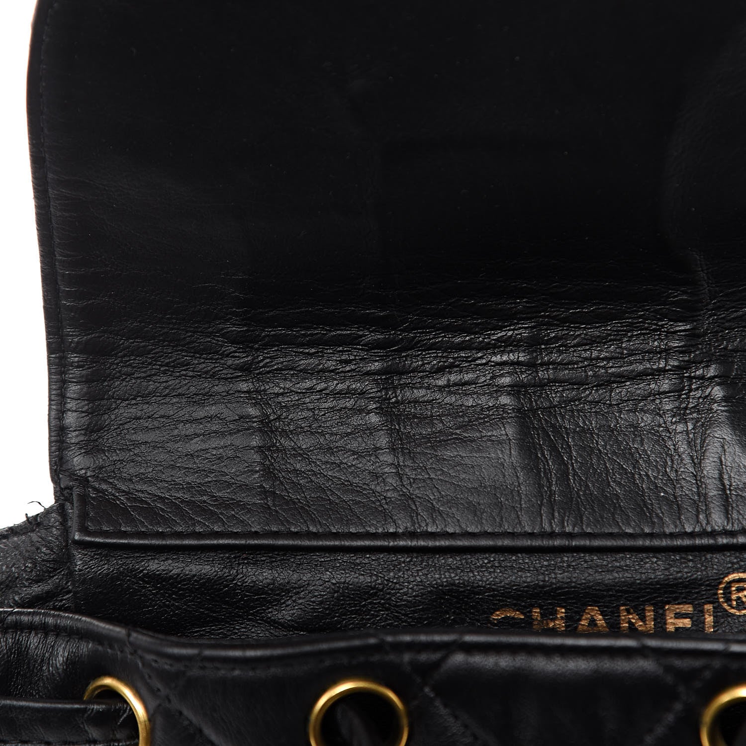 Chanel Lambskin Quilted CC Chain Backpack Black 11 of 13