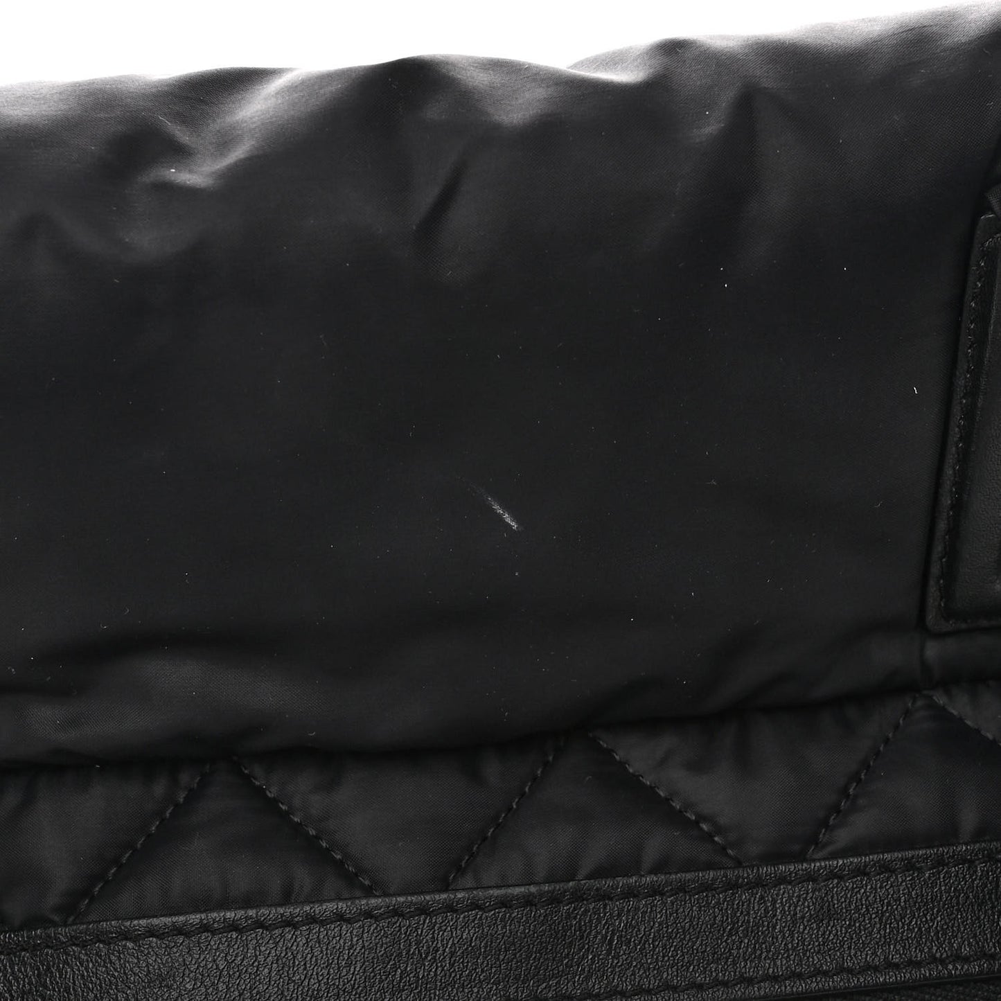 Nylon Quilted Large Coco Cocoon Tote Black