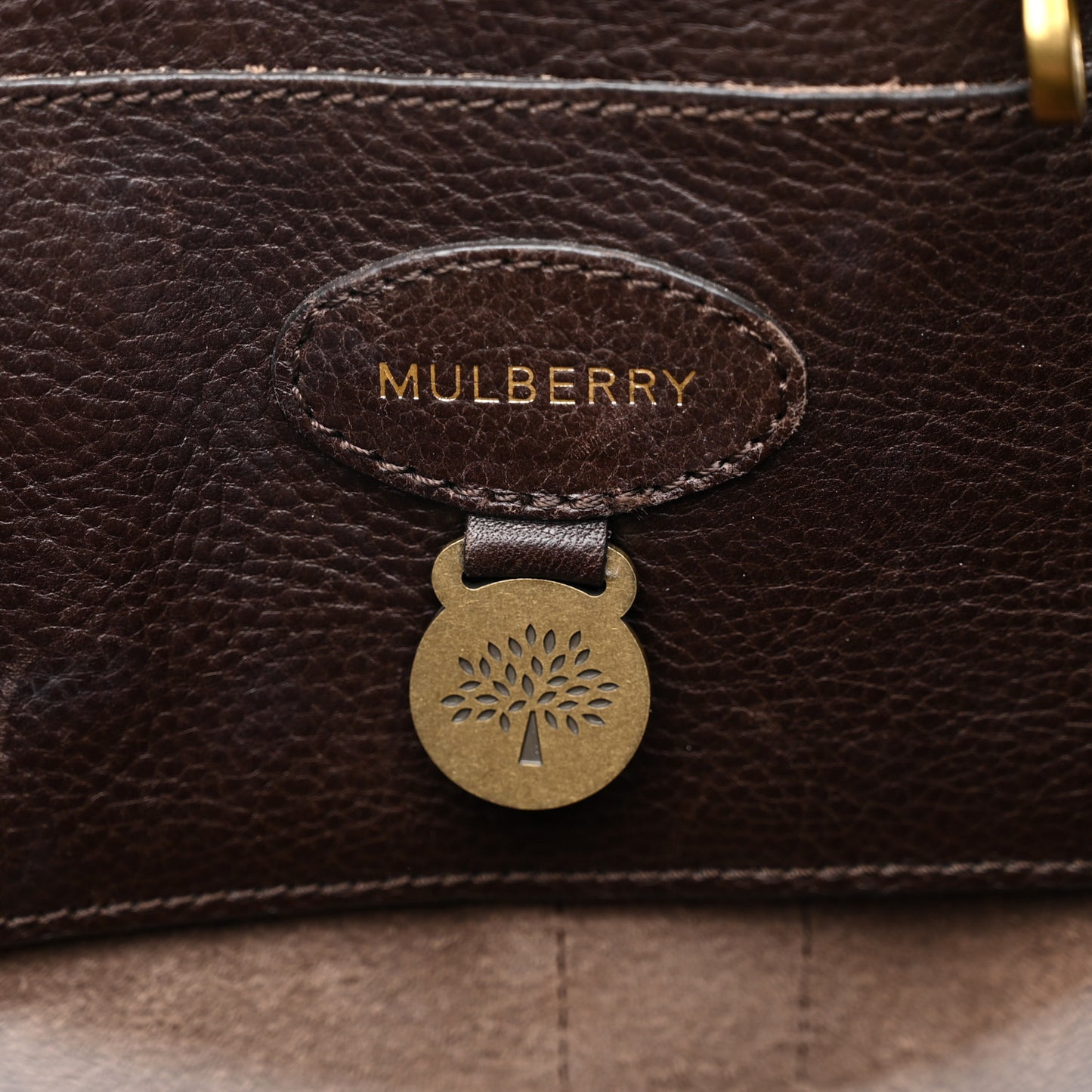 Classic Grain Calfskin Bayswater Chocolate