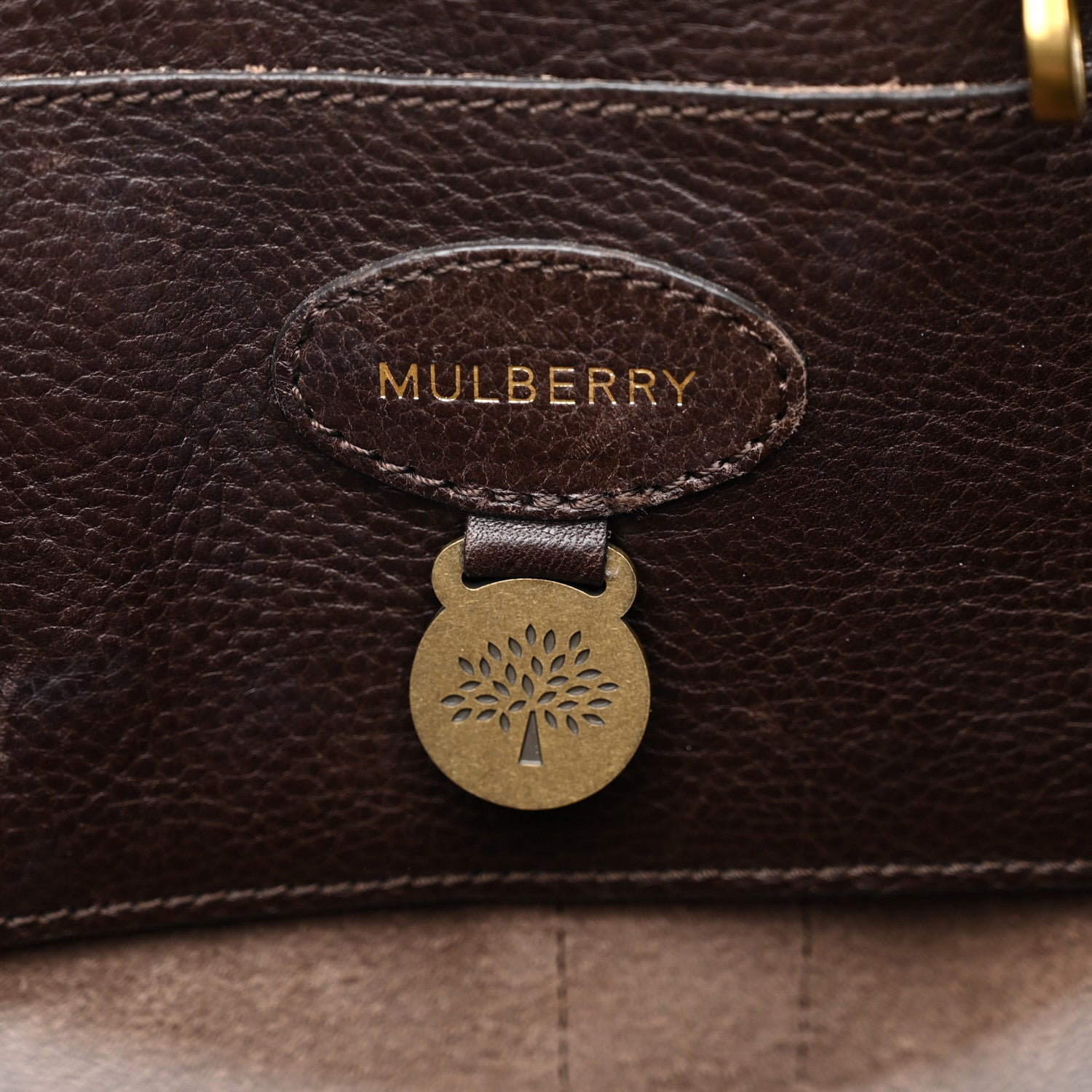 Mulberry Classic Grain Calfskin Bayswater Chocolate 6 of 14