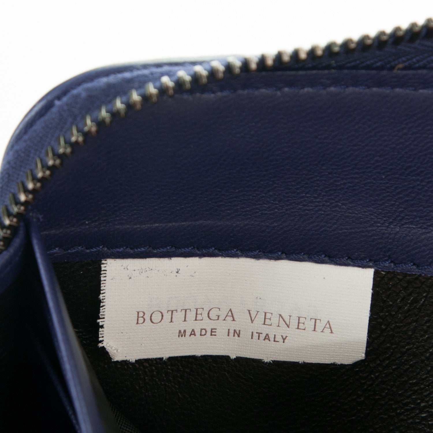 Bottega Veneta Nappa Intrecciato Zip Around Wallet Pacific 3 of 11