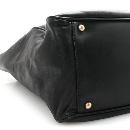 Chanel Lambskin Camellia Tote Black 9 of 10