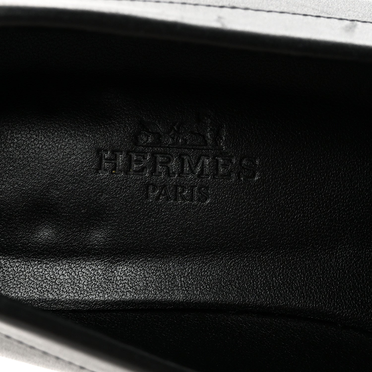 Hermes Calfskin Womens Faubourg Loafers 36.5 Black 8 of 9
