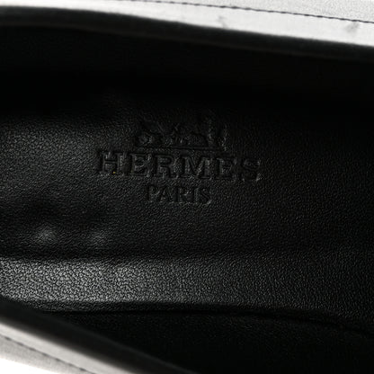 Hermes Calfskin Womens Faubourg Loafers 36.5 Black 8 of 9