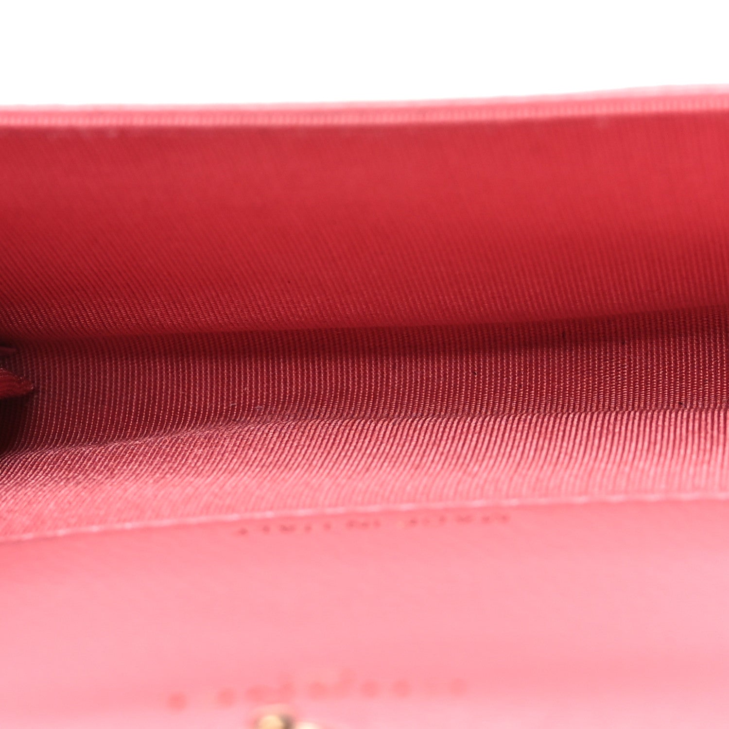 Chanel Caviar Camellia Embossed Card Holder Wallet Pink 5 of 10