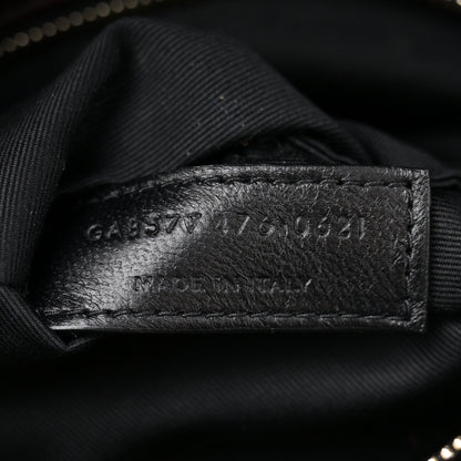 Saint Laurent Tie Dye Wool Quilted Small Loulou Puffer Monogram Chain Satchel Yellow Pacific Blue Dark Pecan 7 of 11