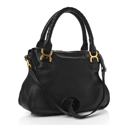 Chloe Calfskin Medium Marcie Satchel Black 2 of 13