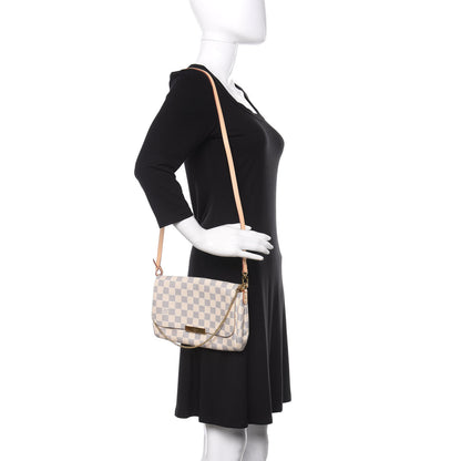 Louis Vuitton Damier Azur Favorite MM 2 of 9