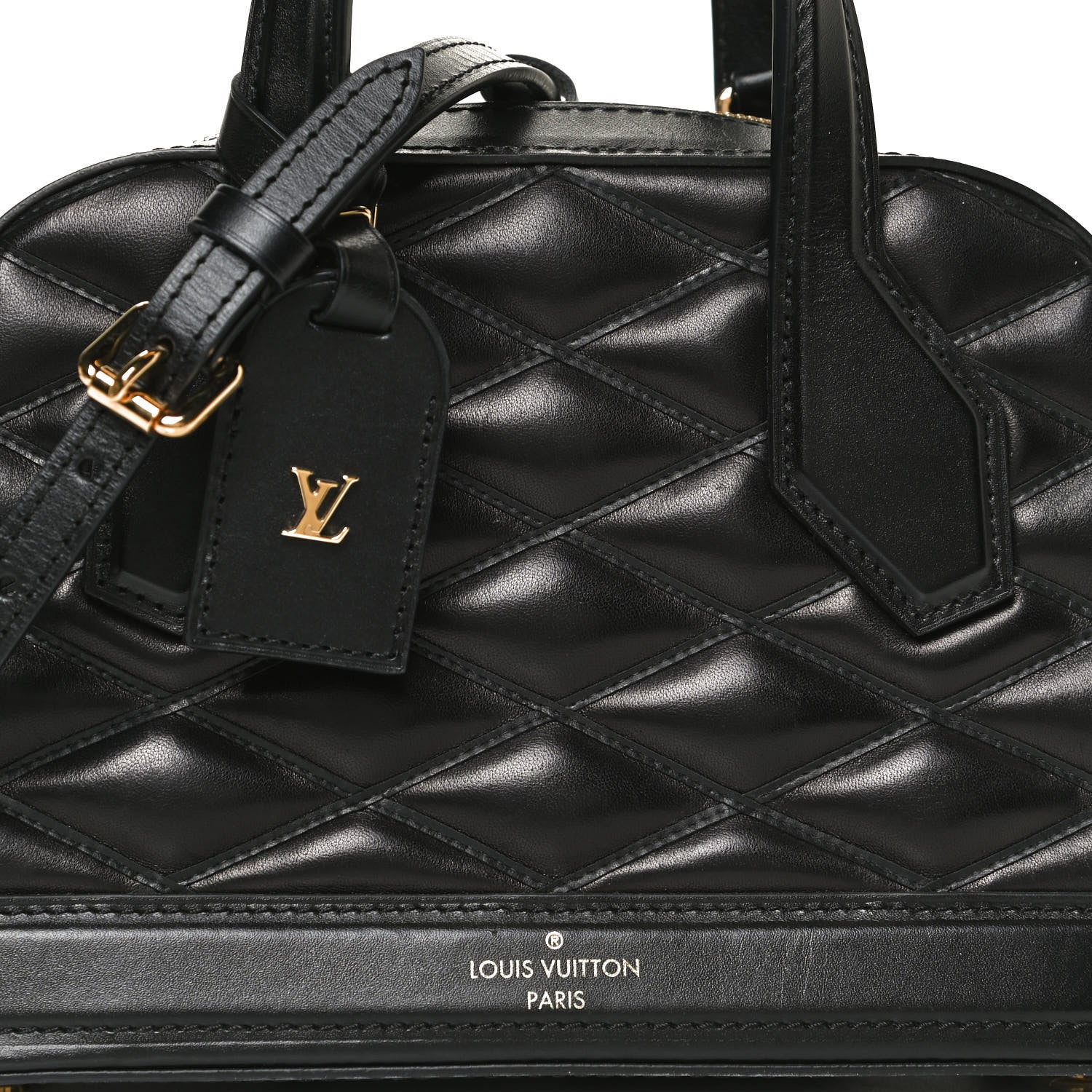 Louis Vuitton Lambskin Malletage Mini Dora Black 8 of 12