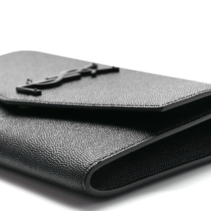 Saint Laurent Grain De Poudre Uptown Chain Wallet Black 13 of 14