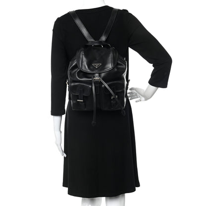 Prada Calfskin Backpack Black 2 of 11