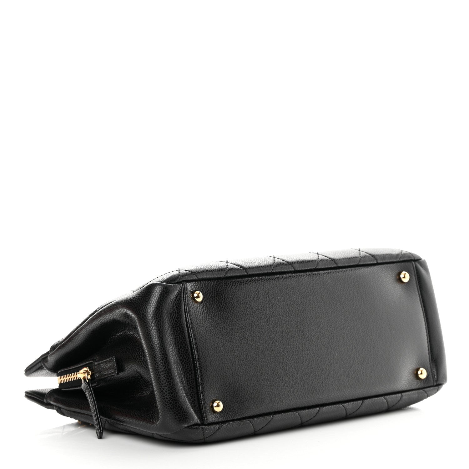 Chanel Caviar Quilted CC Timeless Soft Tote Black 4 of 14