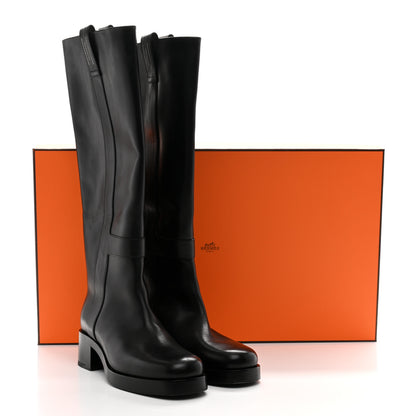 Hermes Box Riding Boots 41 Black 12 of 12