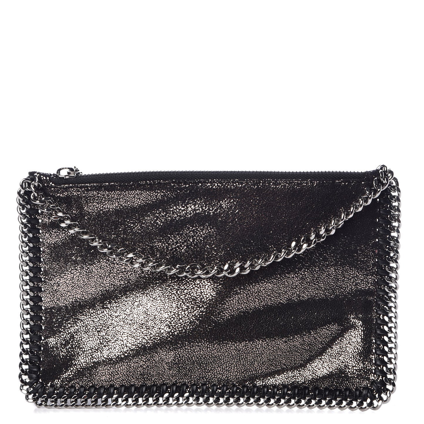Shaggy Deer Falabella Clutch Ruthenium