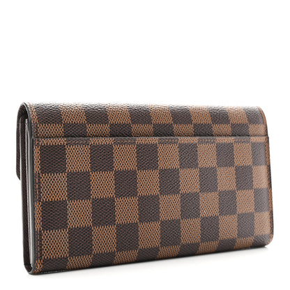 Louis Vuitton Damier Ebene Sarah Wallet NM 3 of 7
