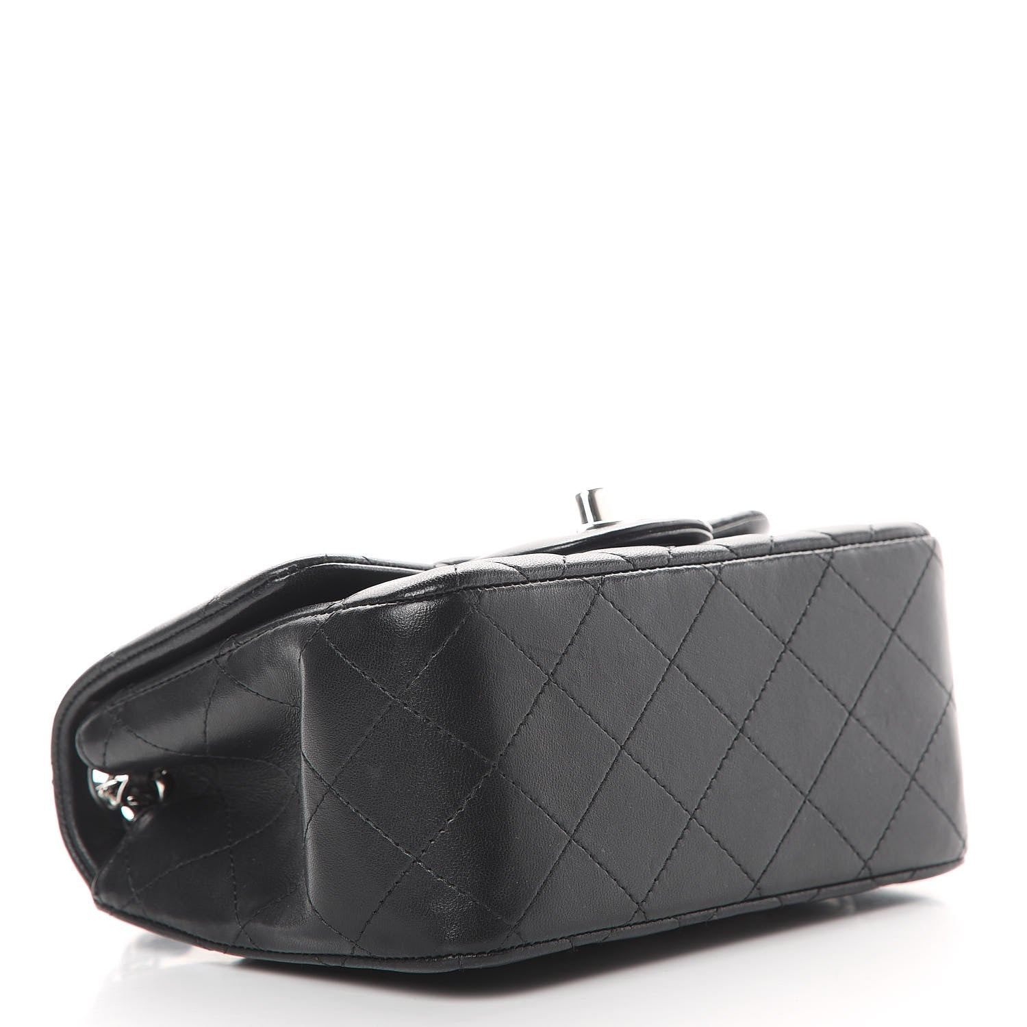 Chanel Lambskin Quilted Mini Square Flap Black 4 of 12