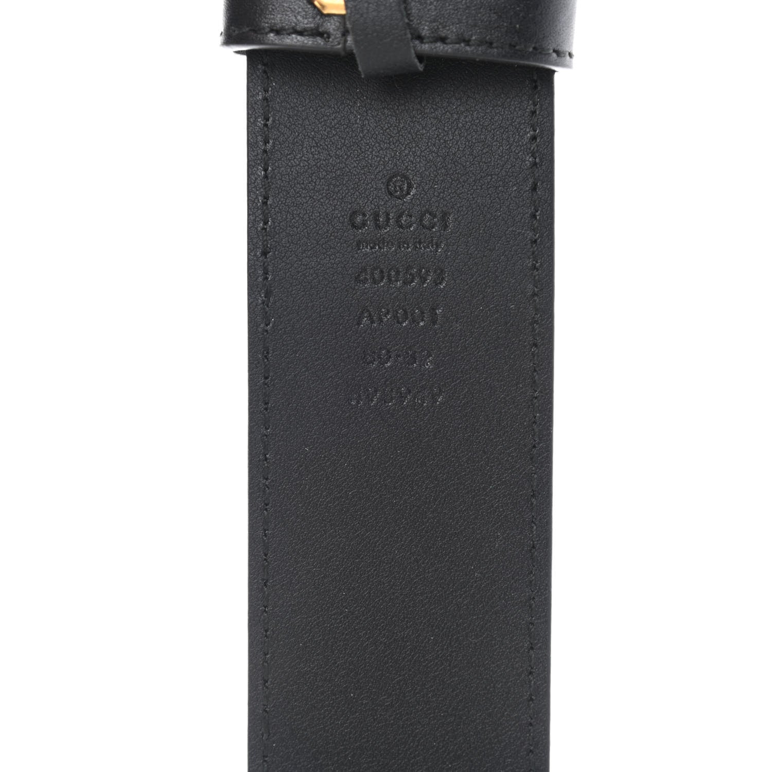 Gucci Calfskin Double G 40mm Belt 80 32 Black 3 of 6