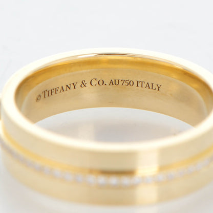 Tiffany 18K Yellow Gold Diamond T Two Ring 6.5 6 of 8