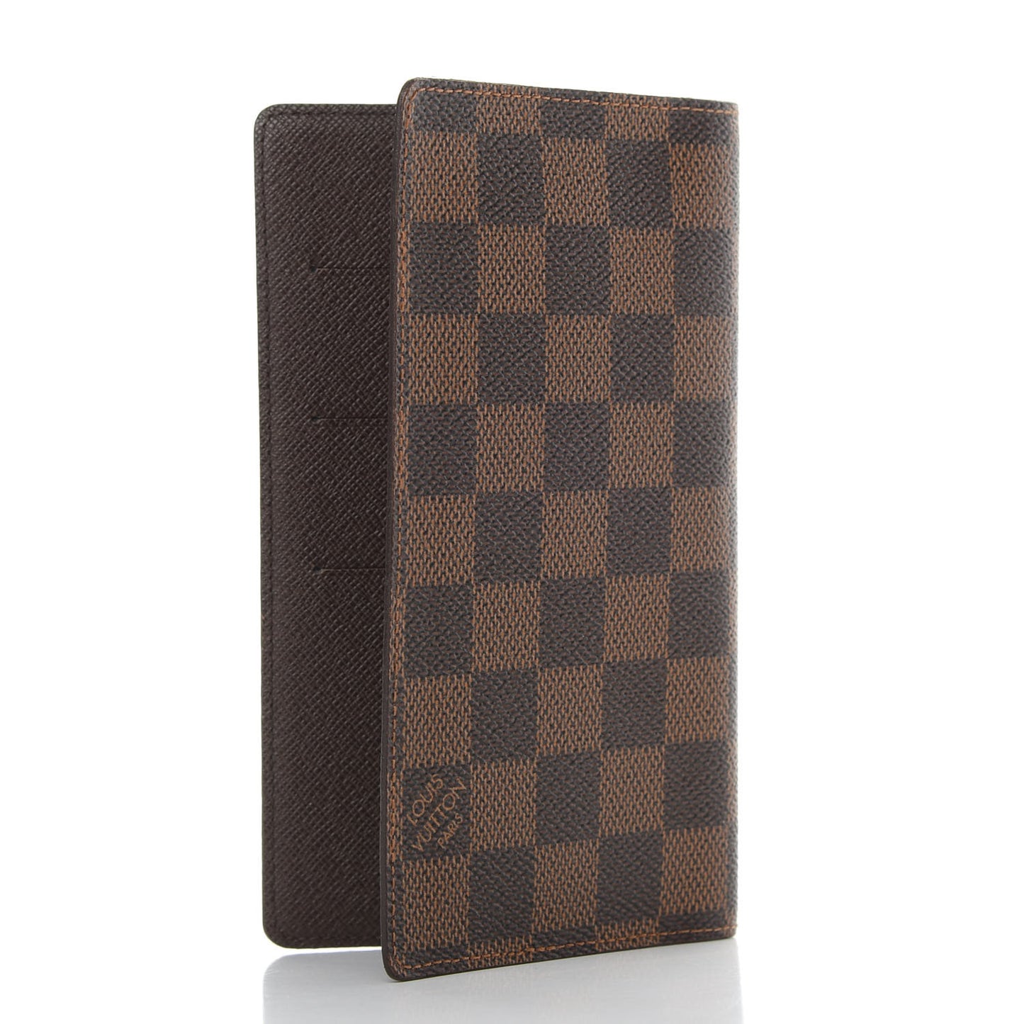 Damier Ebene Checkbook Cover Wallet