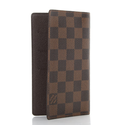 Louis Vuitton Damier Ebene Checkbook Cover Wallet 3 of 6