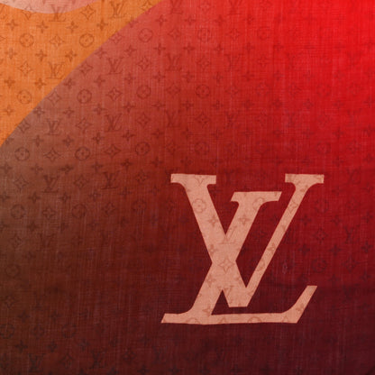 Louis Vuitton Wool Monogram Glory LV Shawl Beige 2 of 5