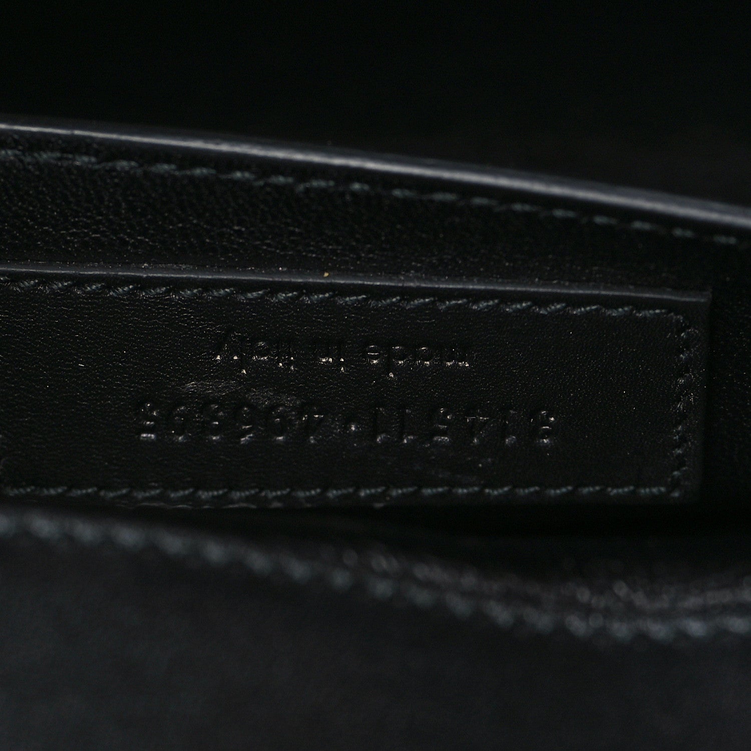 Saint Laurent Calfskin Diagonal Clutch Black 8 of 8
