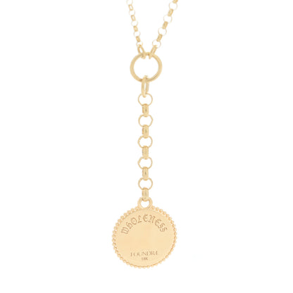 Foundrae 18K Yellow Gold Diamond Wholeness Small Mixed Belcher Chain Necklace 5 of 6