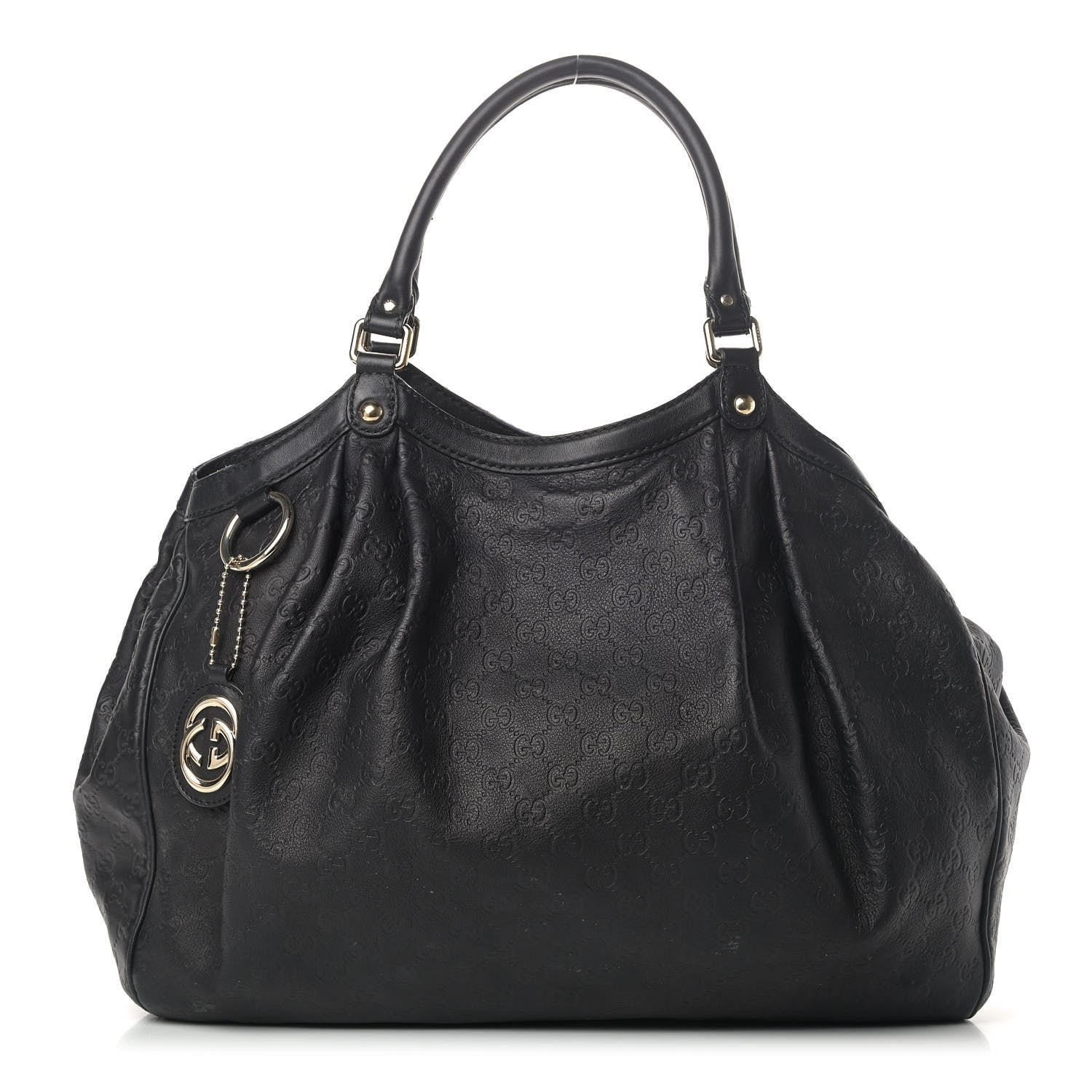 Gucci Guccissima Large Sukey Tote Black 1 of 13