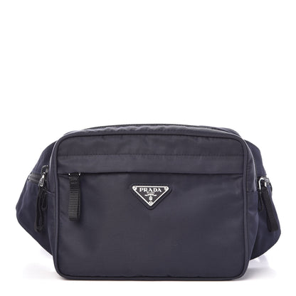 Prada Nylon Montagna Belt Bag Blue 1 of 9
