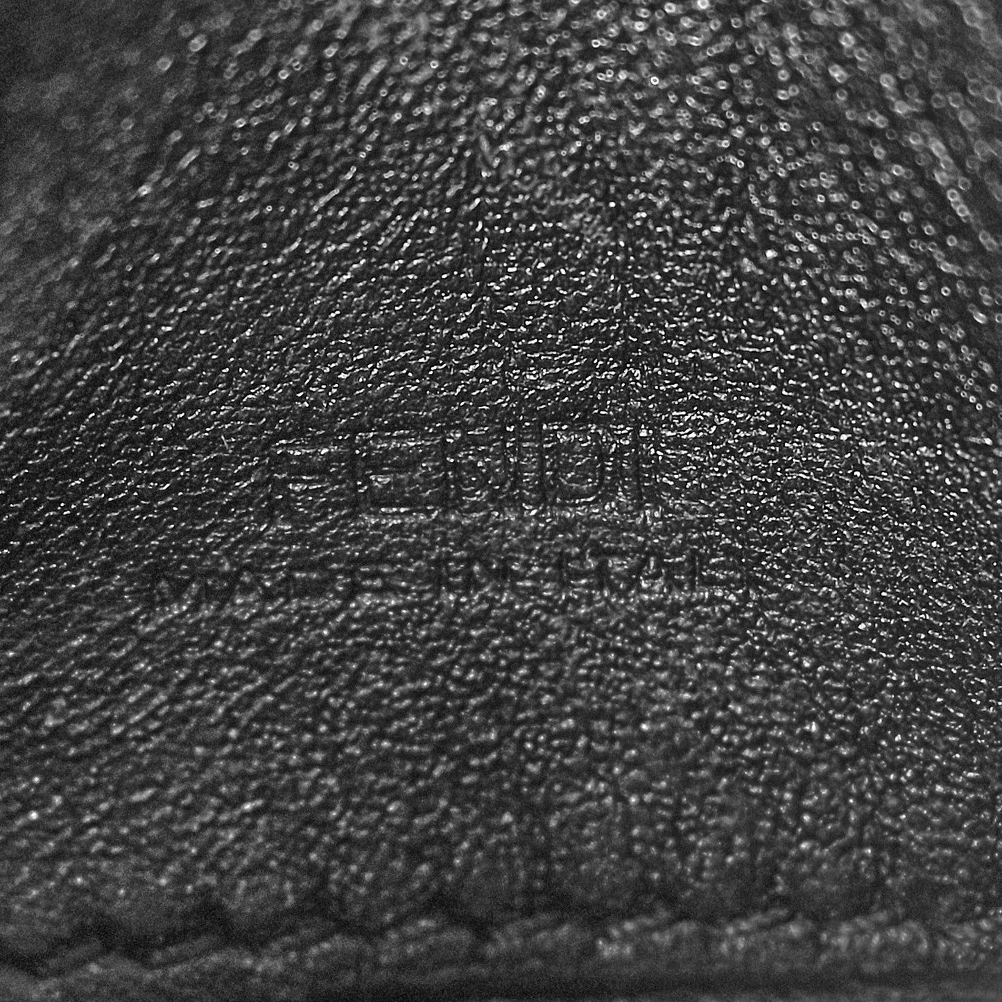 X JOSHUA VIDES Nappa Vitello King FF Embossed Nano Baguette Charm White Black