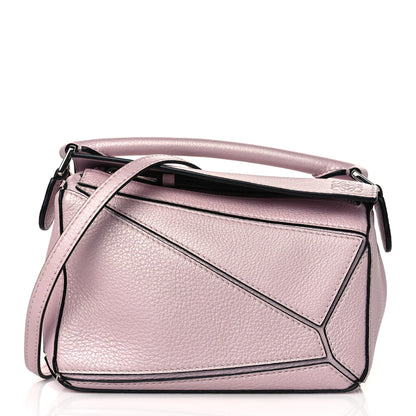 Loewe Calfskin Mini Puzzle Bag Icy Pink 2 of 19